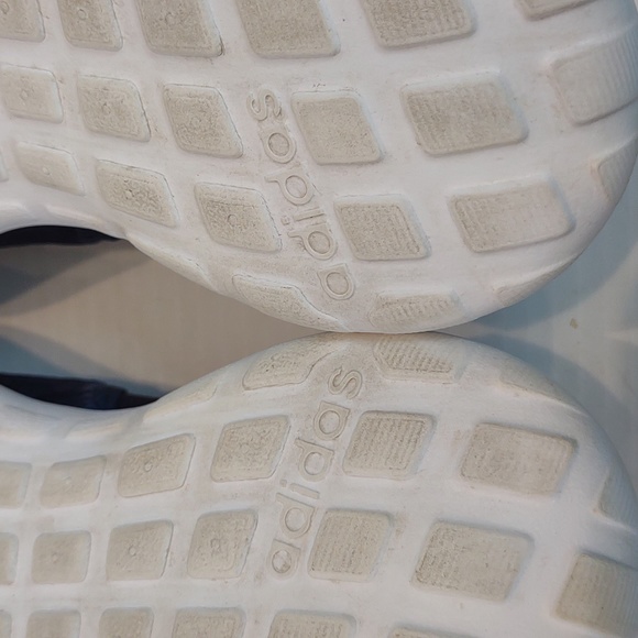 Adidas Women's Cloudfoam Lite Racer Slip-On Shoes Blue / White - Picture 11 of 15